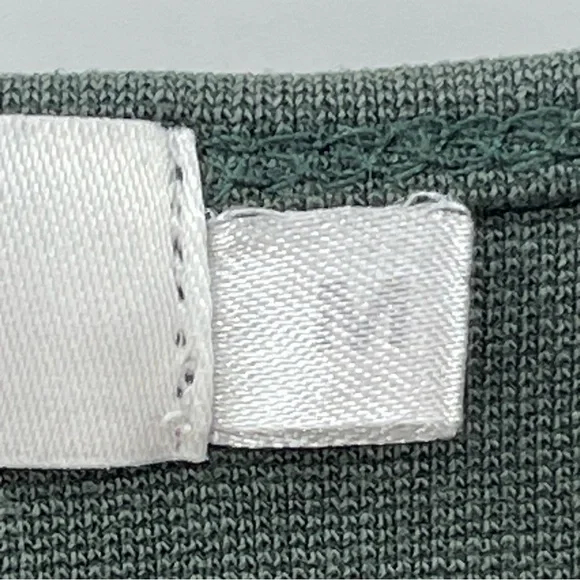 Masai Balsam Green Relaxed Fit Lagenlook Midi Dress Boxy Minimal Boho Size Med - Picture 11 of 13